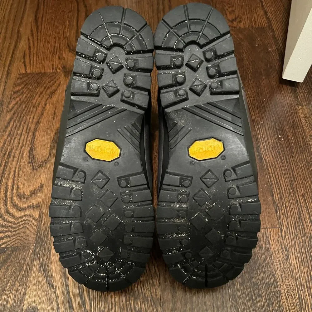 Raichle Gore-Tex Hiking Boots Mens 11.5 Black Leather Vibram Swiss Made Mountain
